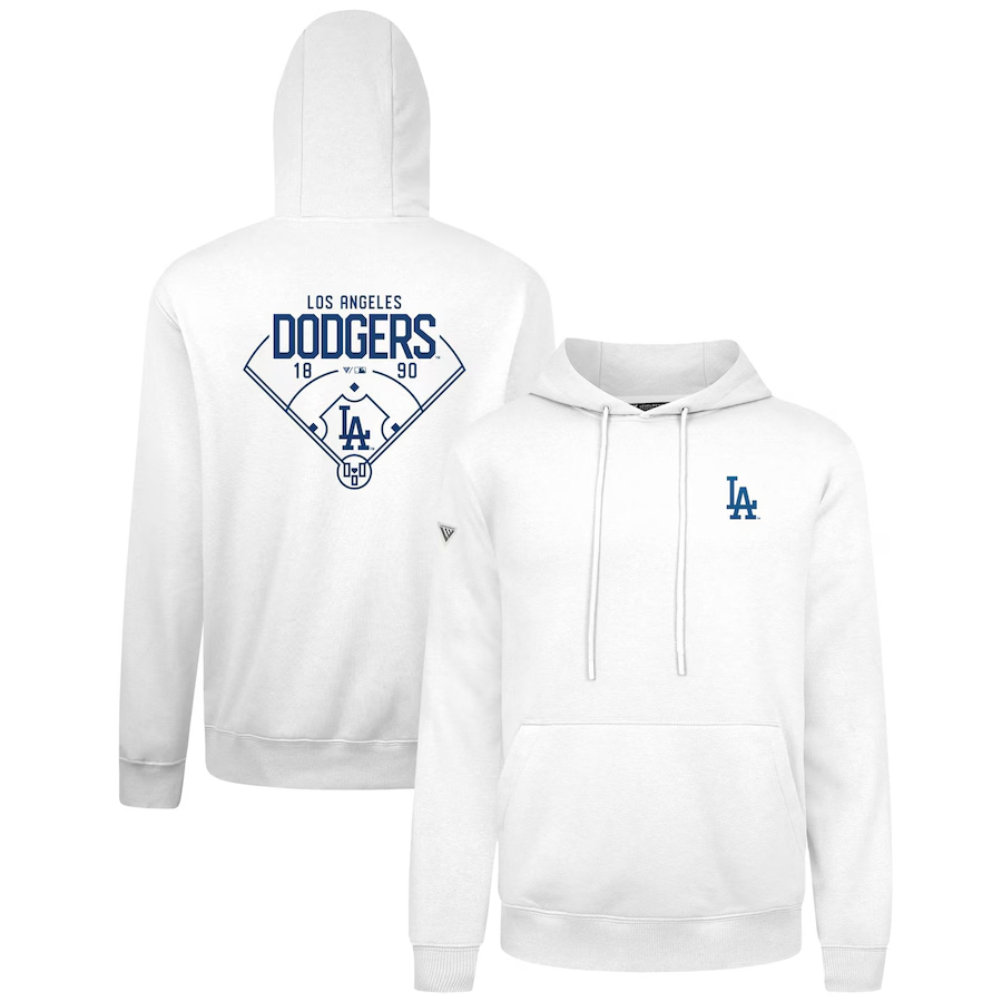 Men Los Angeles Dodgers 2024 MLB World Series Champions white hoodie